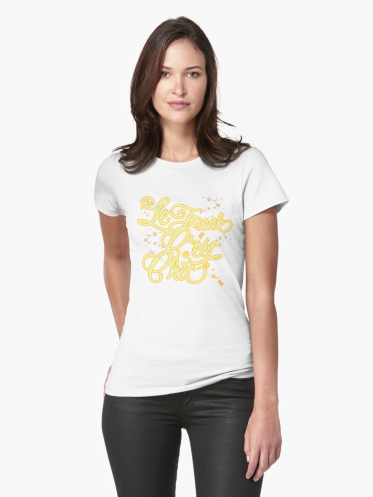 le-freak-c-est-chic-womens-fitted-t-shirts-by-brev87-redbubble