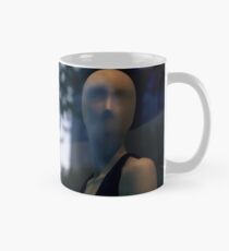 Surreal shop dummy mannequin portrait square color analogue medium format film still life Hasselblad photo Mug