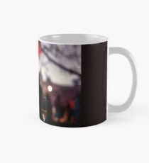 Summer rain - glass of champagne on table in garden wedding party Hasselblad analog film still life photo Mug