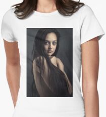 Innocent young woman Women's Fitted T-Shirt