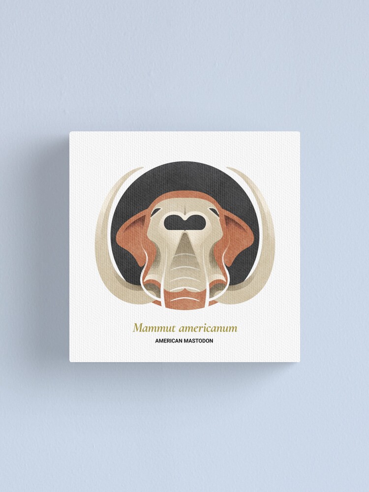 Alternate view of The Circles of Life: American Mastodon Canvas Print