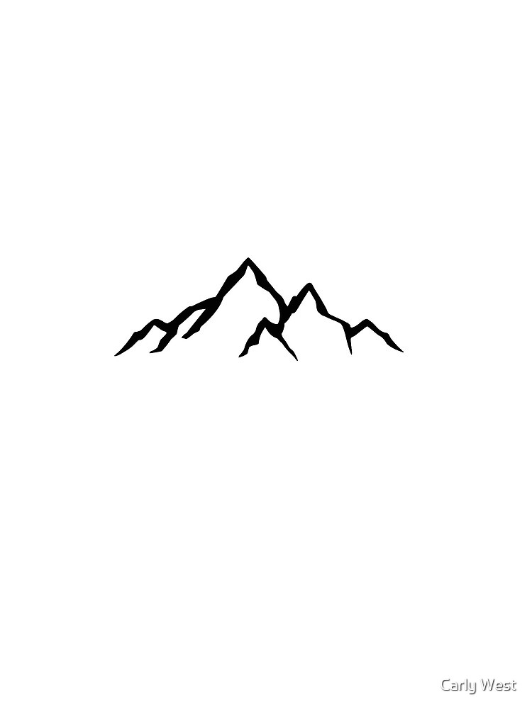 mountain-outline-by-carly-west-redbubble