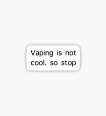 stop vaping kids Sticker