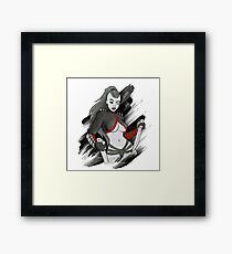Katrina - sexy warrior girl Framed Print