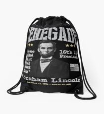 Abraham Lincoln, 16th U.S. President | Renegade Drawstring Bag