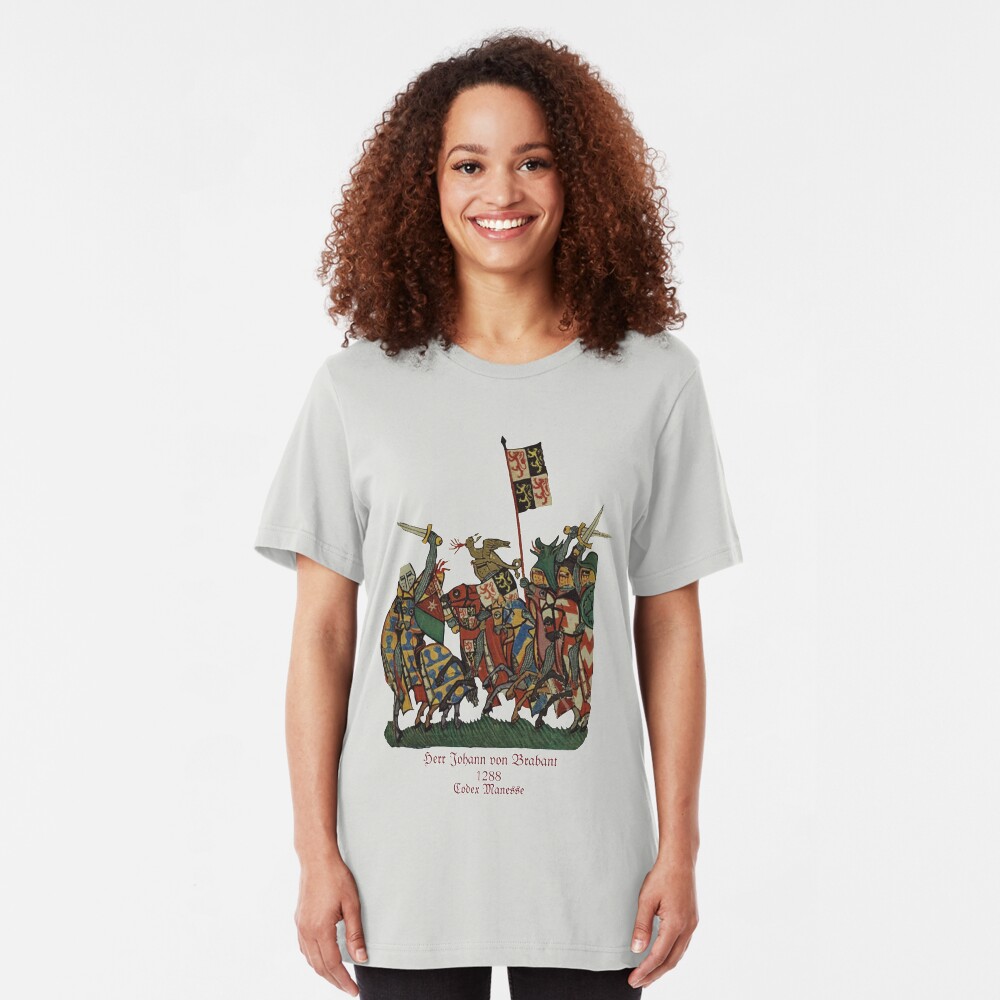 Johann von Brabant in 1288 Battle Slim Fit T-Shirt