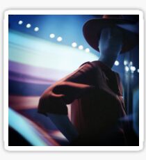 Portrait of shop dummy store mannequin Hasselblad square medium format film analogue photograph Sticker