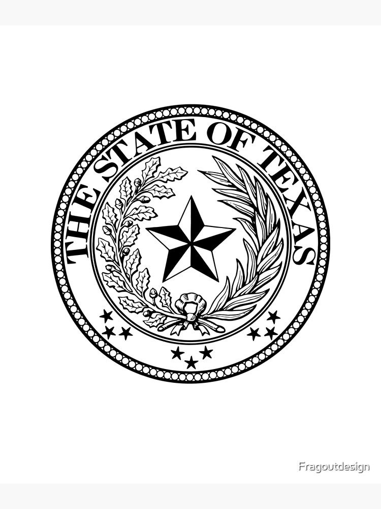 Star Of Texas >> State Of Texas Official Seal Lone Star State Ghost Design Poster Star Of Texas >> State Of Texas Official Seal Lone Star State Ghost Design Poster