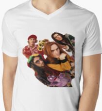 Qualle T-Shirt mit V-Ausschnitt