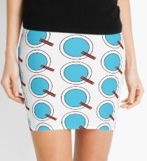 Qanon - Geometrisch Minimalistisch (Blau / Rot) Minirock