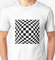 #black, #white, #chess, #checkered, #pattern, #flag, #board, #abstract, #chessboard, #checker, #square Unisex T-Shirt