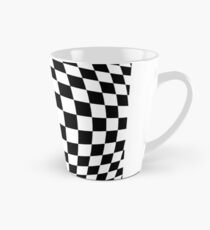#black, #white, #chess, #checkered, #pattern, #flag, #board, #abstract, #chessboard, #checker, #square Tall Mug