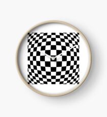#black, #white, #chess, #checkered, #pattern, #flag, #board, #abstract, #chessboard, #checker, #square Clock
