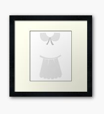 Pilgrim Girl Costume Halloween and Thanksgiving Framed Print