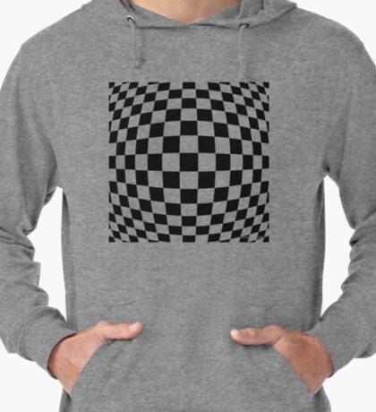 #black, #white, #chess, #checkered, #pattern, #flag, #board, #abstract, #chessboard, #checker, #square Lightweight Hoodie