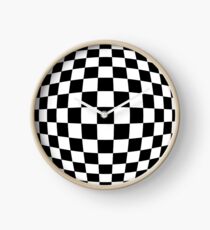 #black, #white, #chess, #checkered, #pattern, #flag, #board, #abstract, #chessboard, #checker, #square Clock