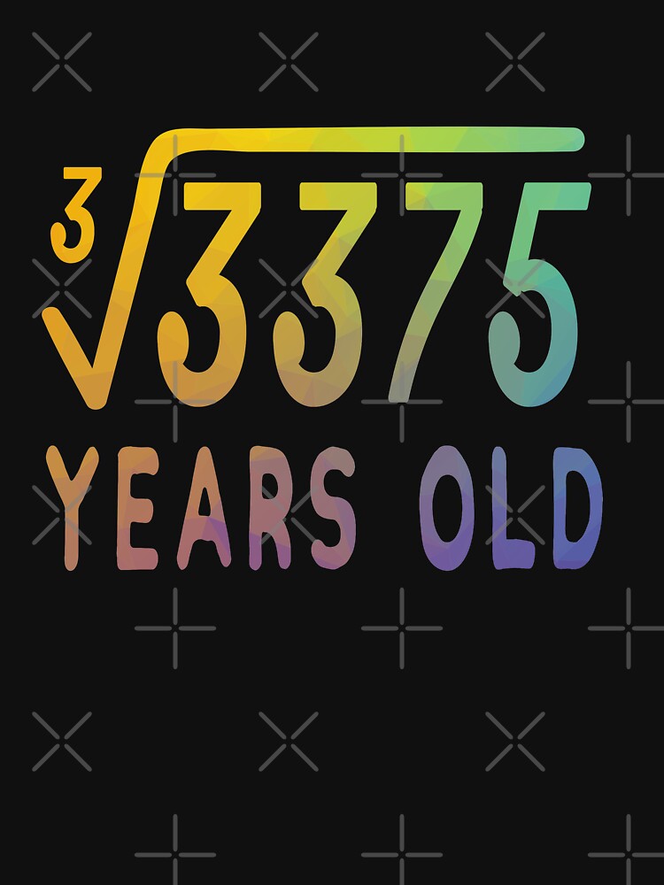 cube-root-of-3375-15th-birthday-15-yrs-years-old-t-shirt-t-shirt