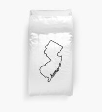 NJ B&W Home Outline Duvet Cover
