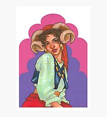 Goat Girl Photographic Print