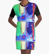 Aqua Island Graphic T-Shirt Dress