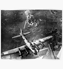 B-17 Bomber über Deutschland-Malerei Poster