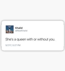 Khalid Tweet Aufkleber Sticker