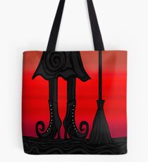 Halloween black witch Tote Bag