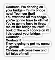 Goatman!!!!!!! Sticker