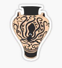 Ancient Greek Octopus Amphora Sticker