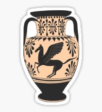 Ancient Greek Pegasus Amphora Sticker