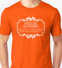 House Janson (white text) Unisex T-Shirt