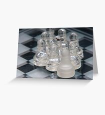 Chess Following Greeting Card