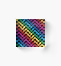 Cats Hounds Tooth Rainbow Acrylic Block
