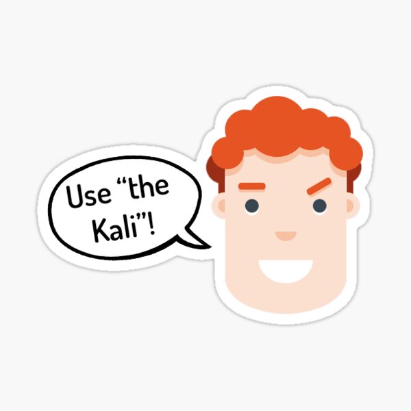 Agent J Says "Use 'the Kali'"! Sticker