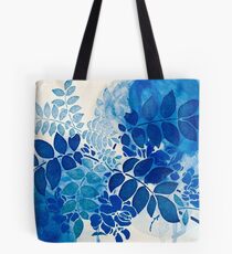 bouquet bleu abstrai/abstract blue bouquet Tote Bag