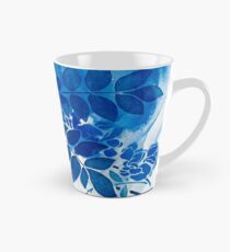 Taza cónica bouquet bleu abstrai / abstract blue bouquet