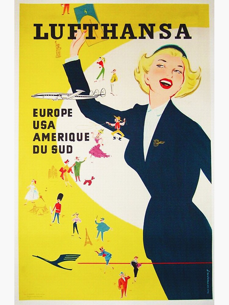 Vintage 1950's German Lufthansa by edsimoneit