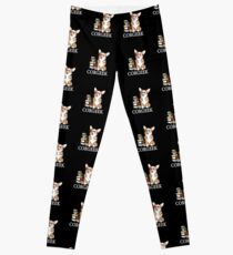 Corgi for book lovers, book nerds, readers, or english teachers - corgeek Leggings