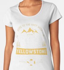 Yellowstone T shirt National Park Grey Wolf - Vintage Gifts Men Women Kids Youth Women's Premium T-Shirt