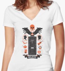 221B Baker Street Women's Fitted V-Neck T-Shirt