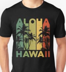 Vintage Hawaii-T-Shirt - Aloha Hawaii Slim Fit T-Shirt