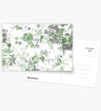 Digital art of flower pattern and wall texture mixed. Postcards