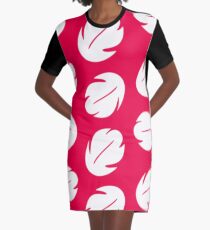 Lilo Hawaiian Floral Pattern Graphic T-Shirt Dress