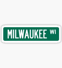 Milwaukee, Wisconsin Street Sign Sticker