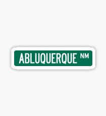 Albuquerque, New Mexico Street Sign Sticker