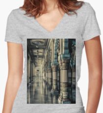 757 interior Lobby Pills Women's Fitted V-Neck T-Shirt