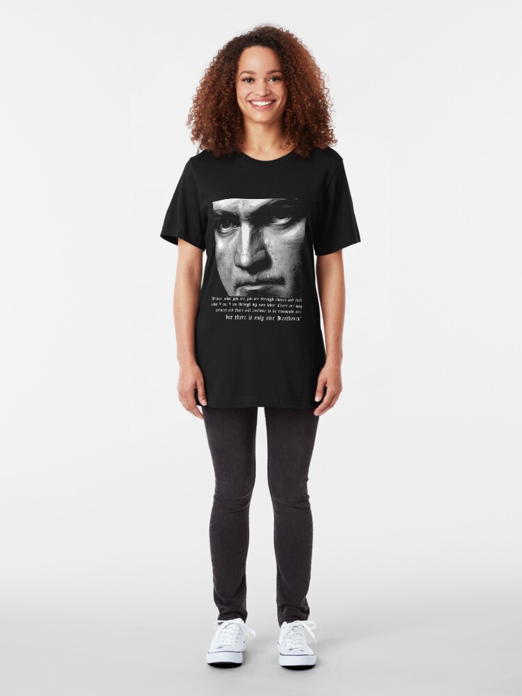 Alternate view of There is only one Beethoven! Slim Fit T-Shirt