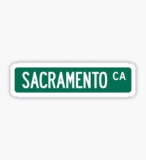 Sacramento, California Street Sign Sticker