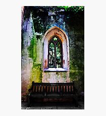 Abandoned Church Window Fotodruck