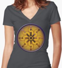 Crop circle Tidcombe - Wiltshire 2009 Women's Fitted V-Neck T-Shirt